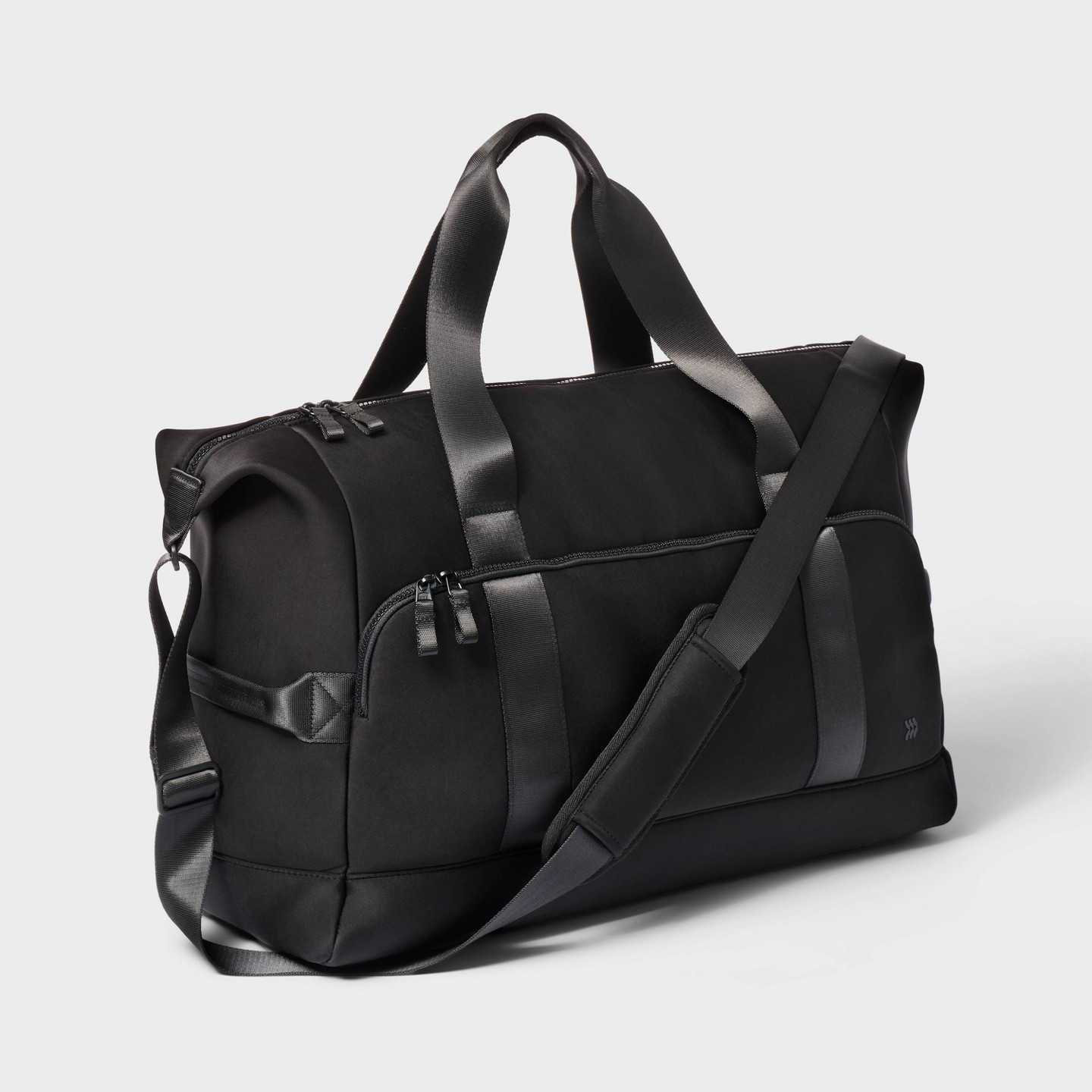 Сумка All In Motion Faux Neoprene Weekender Travel Carry On, цвет: Чёрный — фото 2