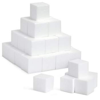  SOUJOY 32 Pack White Foam Shape, 8 Shapes Craft Foam