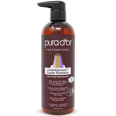 Pura D'or Color Harmony Purple Shampoo - 16 Fl Oz : Target