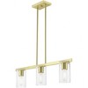 Livex Lighting Clarion 3 - Light Chandelier in  Satin Brass - 3 of 4
