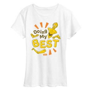 Women's - Star Wars - Doing My Best Short Sleeve Graphic T-Shirt - 1 of 4