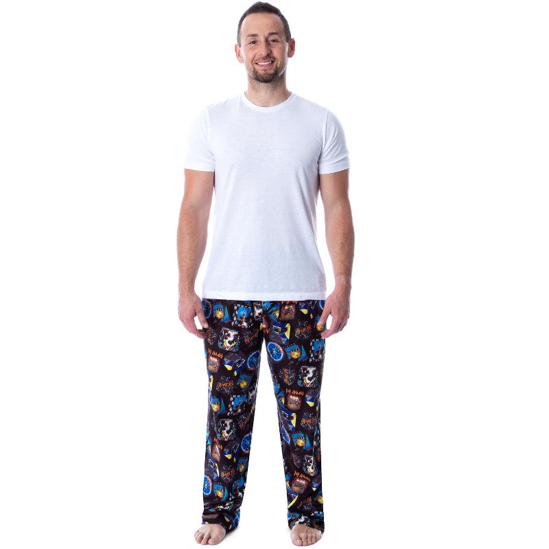 Def Leppard Men's Rock Band Album Covers Print Lounge Sleep Pajama Pants Multicolored, 4 of 5