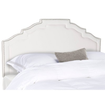 target white headboard