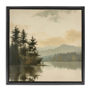 Stupell Industries Beige Mountain Landscape, 18" x 18" - 1 of 4