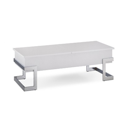 NicBex Modern 47.5" Rectangle Coffee Table with Half Lift and Half Gliding Top Design for Living Room
