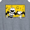 Women's - Peanuts - Charlie And Snoopy Dance Time Graphic Racerback Tank - 2 of 4