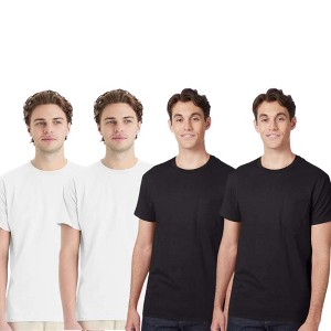 EG PRO Mens T Shirts Crewneck Undershirt for Men Casual and Daily Wear - 4 Pack - 1 of 4