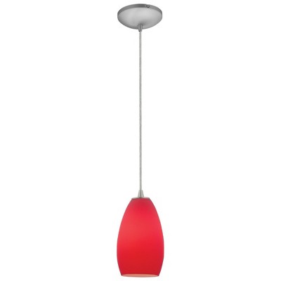 Access Lighting Champagne 1 - Light Pendant in  Brushed Steel