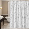 LunaLulinlk Printed Fabric Shower Curtains Thickened Waterproof with Hooks - 2 of 4