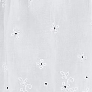 white eyelet embroidery