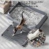 16" Stainless Steel Cat Litter Box, High-Sided Enclosed for Large Cats, Non-Stick & Leak-Proof, Easy Clean, with Double-Layer Litter Mat & Scoop - 4 of 4