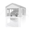 Carport Replacement Canopy Cover – Heavy-Duty Waterproof, UV & Wind-Resistant PE Fabric - 2 of 4