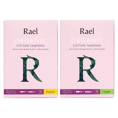 Rael Organic Cotton Regular & Super Tampons Duopack - 32ct