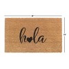 RugSmith Black Machine Tufted Hola Heart Doormat - 2 of 4