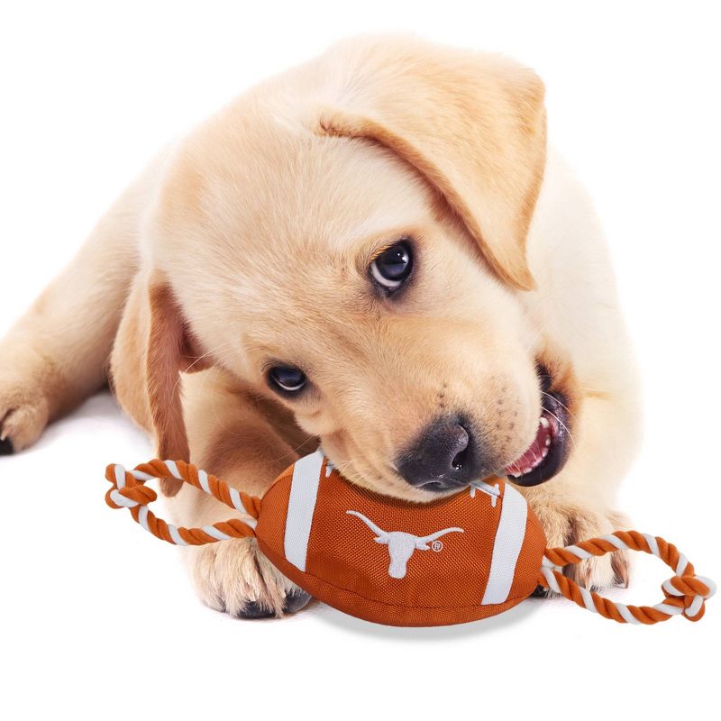 NCAA Texas Longhorns Nylon Football Dog Toy, 4 of 5
