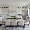 18 in. 1-Light Modern Brushed Nickel Geometric Pendant Light with Clear Glass Shade for Kitchen, Dining, or Foyer Spaces - 4 of 4