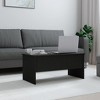 vidaXL Coffee Table Black Engineered wood Medium Hidden Compartments - 3 of 4