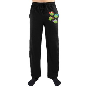 Teenage Mutant Ninja Turtles TMNT Four Brothers Print Men's Loungewear Lounge Pants - 1 of 2