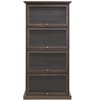 VYNXARIA Glass display cabinet 4 Tier Glass Display Cabinet Storage Curio Cabinet with Flip up Glass Doors,Bookcase for Living Room - 4 of 4