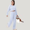Anna-Kaci Active Women's High Waist Wide Leg Athletic Pants with Side Pockets and Elastic Waistband Design - 4 of 4