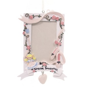Personalized Ornaments 5.0 Inch Special Daughter Frame Personalized Free Ballet Doll Tree Ornaments - 1 of 2