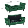 Christopher Knight Home Max Modern Velvet Upholstered Tufted Storage Ottoman - 3 of 4