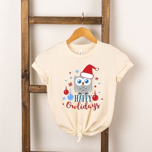 The Juniper Shop Happy Owlidays Toddler Short Sleeve Tee - 1 of 2