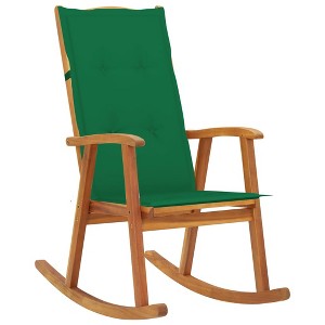 VidaXL Rocking Chair with Cushions Solid Acacia Wood - 1 of 4