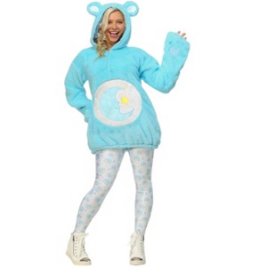 HalloweenCostumes.com Care Bears Deluxe Bedtime Bear Hoodie Costume for Women. - 1 of 4