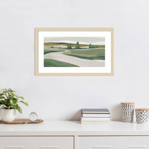 Amanti Art Peaceful Green Landscape by Jacob Q Framed Wall Art Print - 1 of 4