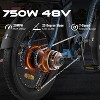HITWAY BK6M Electric Bike: 20" Fat Tire, 750W, 48V/14Ah Battery 55-120KM - 2 of 4