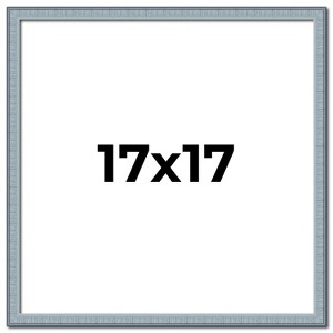 PosterPalooza | Square Textured Blue Picture Frame - UV Acrylic, Foam Board Backing, Hanging Hardware - 1 of 4