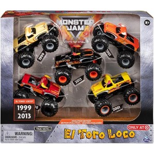 Monster Jam El Toro Loco Evolution Edition 5-Pack 1:64 Scale Diecast Monster Trucks - 1 of 3