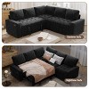 Dyonery 5 Seat L Shaped Modular Sectional Sofa with Pull Out Bed, USB Ports, Adjustable Backrest & Storage, Tool-Free Assembly - 3 of 4
