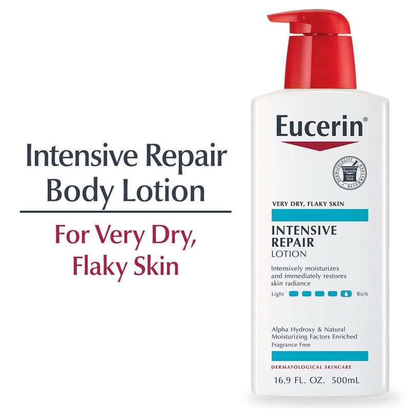 Eucerin Intensive Repair Body Lotion for Very Dry Skin Unscented - 16.9 fl oz, 4 of 16