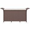 vidaXL Patio Storage Bench with Cushion, Outdoor Ottoman Bench, 45.7-Inches Long, Brown Poly Rattan - 4 of 4