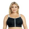 PARFAIT Women's Wave Wire-free Zip Front Sports Bra - image 2 of 4