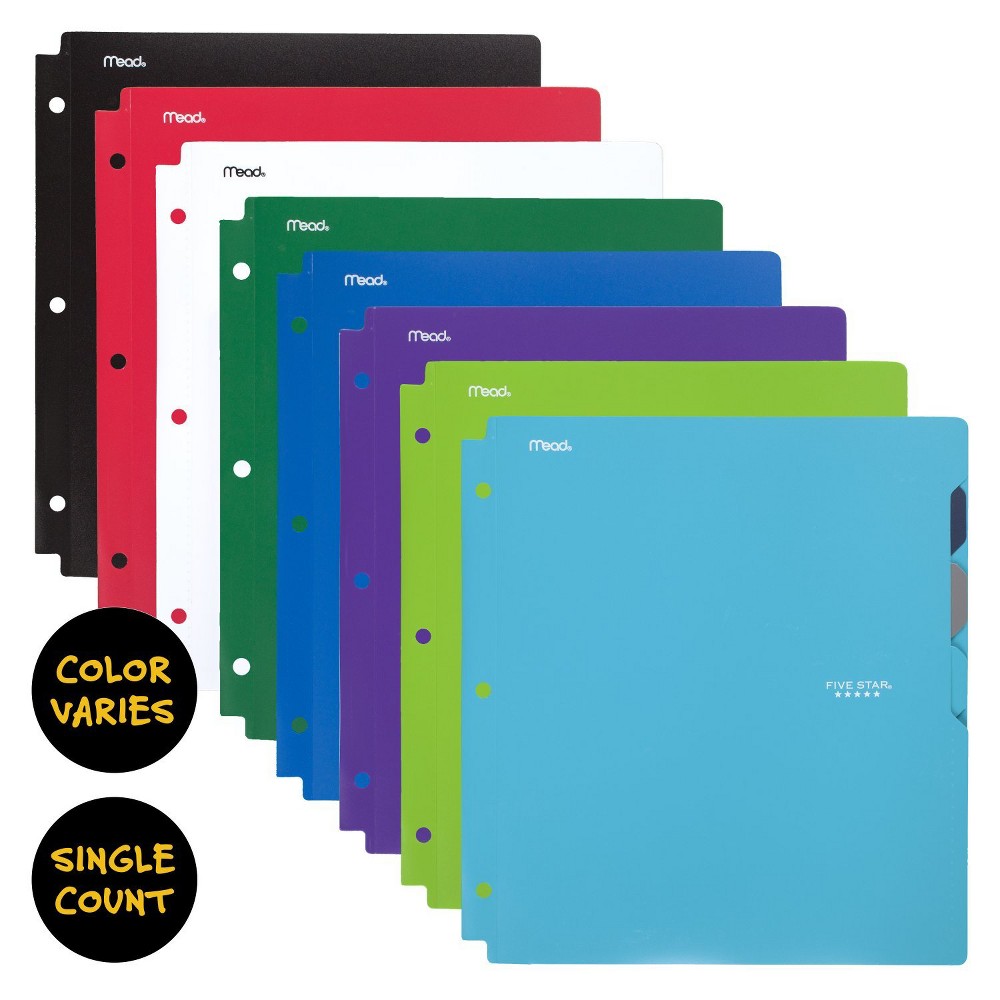 UPC 043100342878 product image for Mead Five Star Plastic Folder, 4 Pocket, 11.5