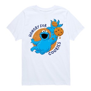 Boys' - Sesame Street - Hangry For Cookies Short Sleeve Graphic T-Shirt - 1 of 4