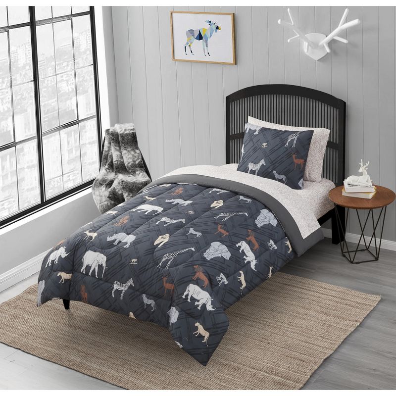 Safari Jungle Kids Printed Bedding Set Includes Sheet Set by Sweet Home Collection™, 1 of 5