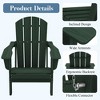 Hyleory HDPE Folding Adirondack Chair  – Weather-Resistant Outdoor Lounge Chair - 3 of 4