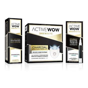 Active Wow Ultimate Bundle Charcoal Tooth Whitening System - 15oz/3pk