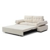 3-in-1 Teddy Sleeper Sofa, Pull-Out Couch Bed with Recliner & Armchair Function for Living Room, Apartment, Dorm - 3 of 4