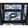 Outdoor Cast Aluminum Table with 1.97" Umbrella Hole - Brown - Captiva Designs: Square, Rust-Resistant - 4 of 4