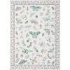 Acekool Floral Insect Area Rug - Washable 5x7 Non-Slip Carpet for Bedroom & Living Room - 2 of 4