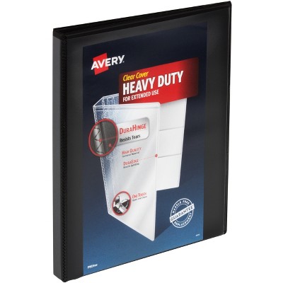 Avery View Binder Heavy-duty Slant Ring 1/2" Cap Letter-size BK 79766