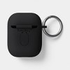 AirPods (1/2 generation) Silicone Case with Clip - heyday™ Black with Silver - 3 of 3