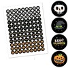 Big Dot of Happiness Jack-O'-Lantern Halloween - Kids Halloween Party Round Candy Sticker Favors - Labels Fits Chocolate Candy (1 sheet of 108) - 2 of 4