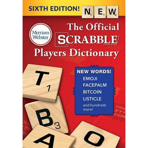 The Official Scrabble Players Dictionary - 6th Edition by Merriam-Webster  (Hardcover)