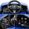 12V Licensed BMW M4 Kids Ride On Car, Electric Vehicle w/Remote Control, 3 Speeds, Bluetooth, MP3, LED Lights - 3 of 4